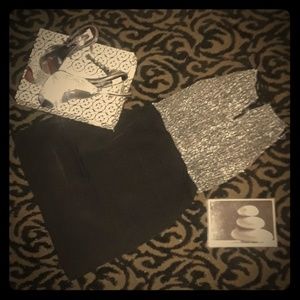 Nichole Miller silver aNd black dress bundle